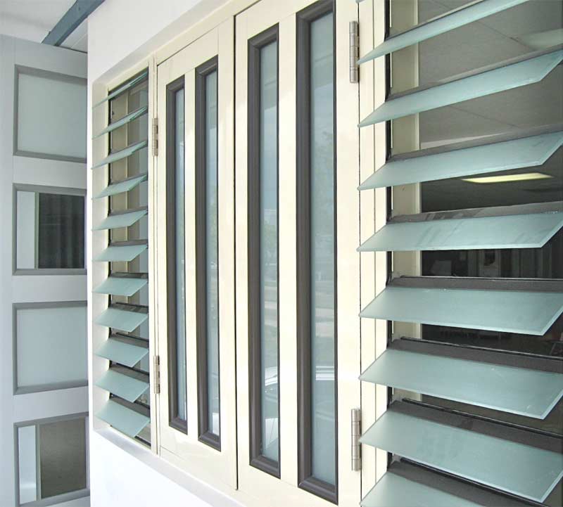 Aluminium louvers